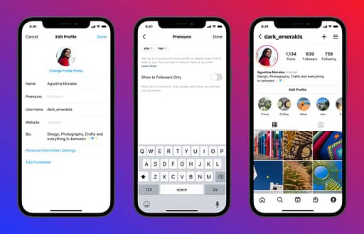 Instagram users can now add pronouns to their profiles