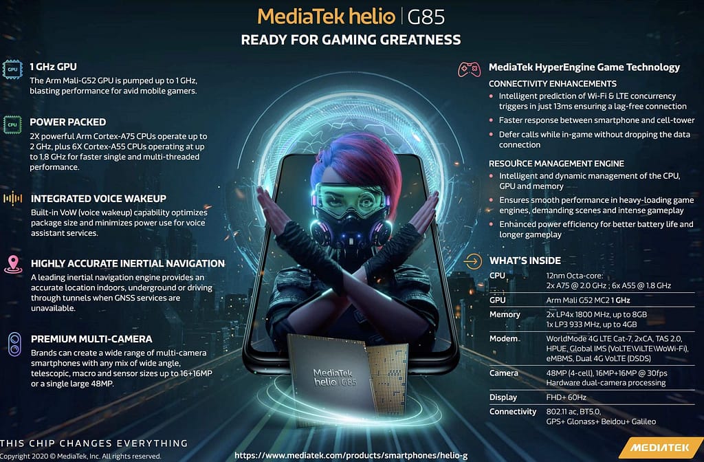 MediaTek releases new Helio G85 in its Gaming Series